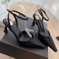 LOUIS VUITTON HIGH SLINGBACK 75 MM IN BLACK CALFSKIN