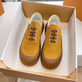 LOUIS VUITTON LV ARCHLIGHT SKATE SNEAKER IN HARVEST GOLD EMBOSSED SUEDE