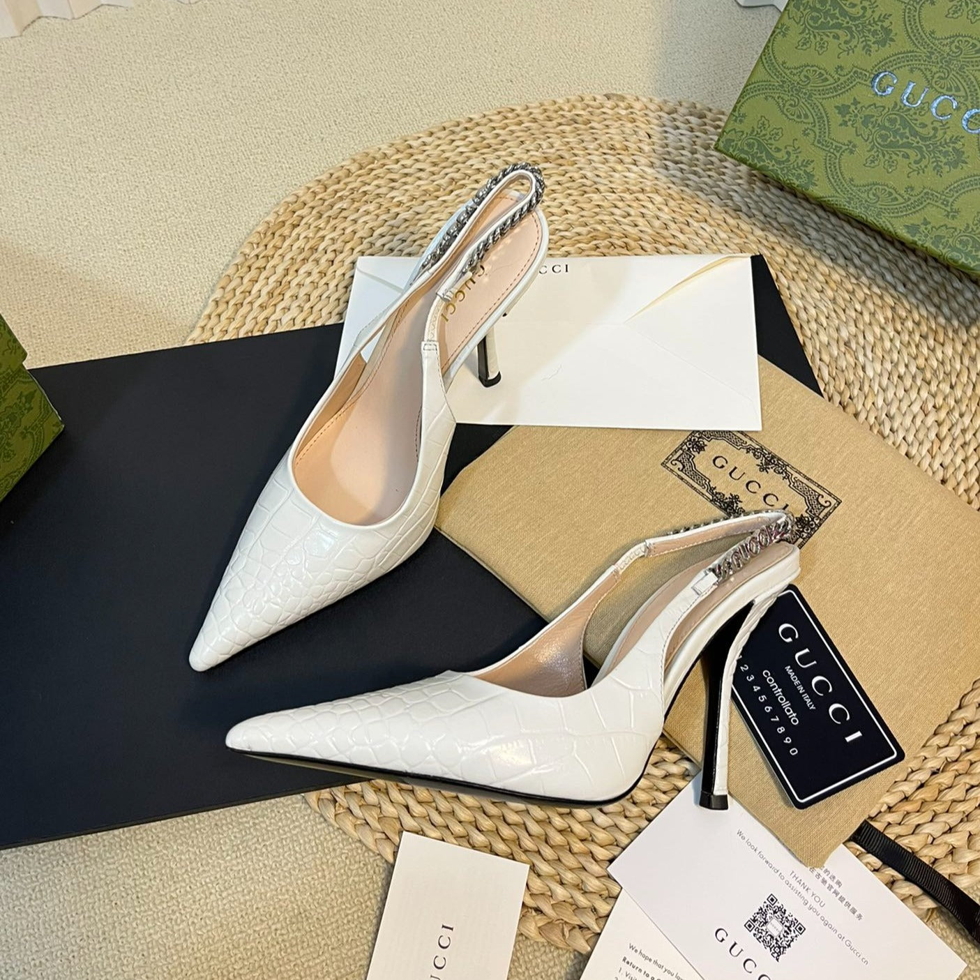 GUCCI Women's High Heels White