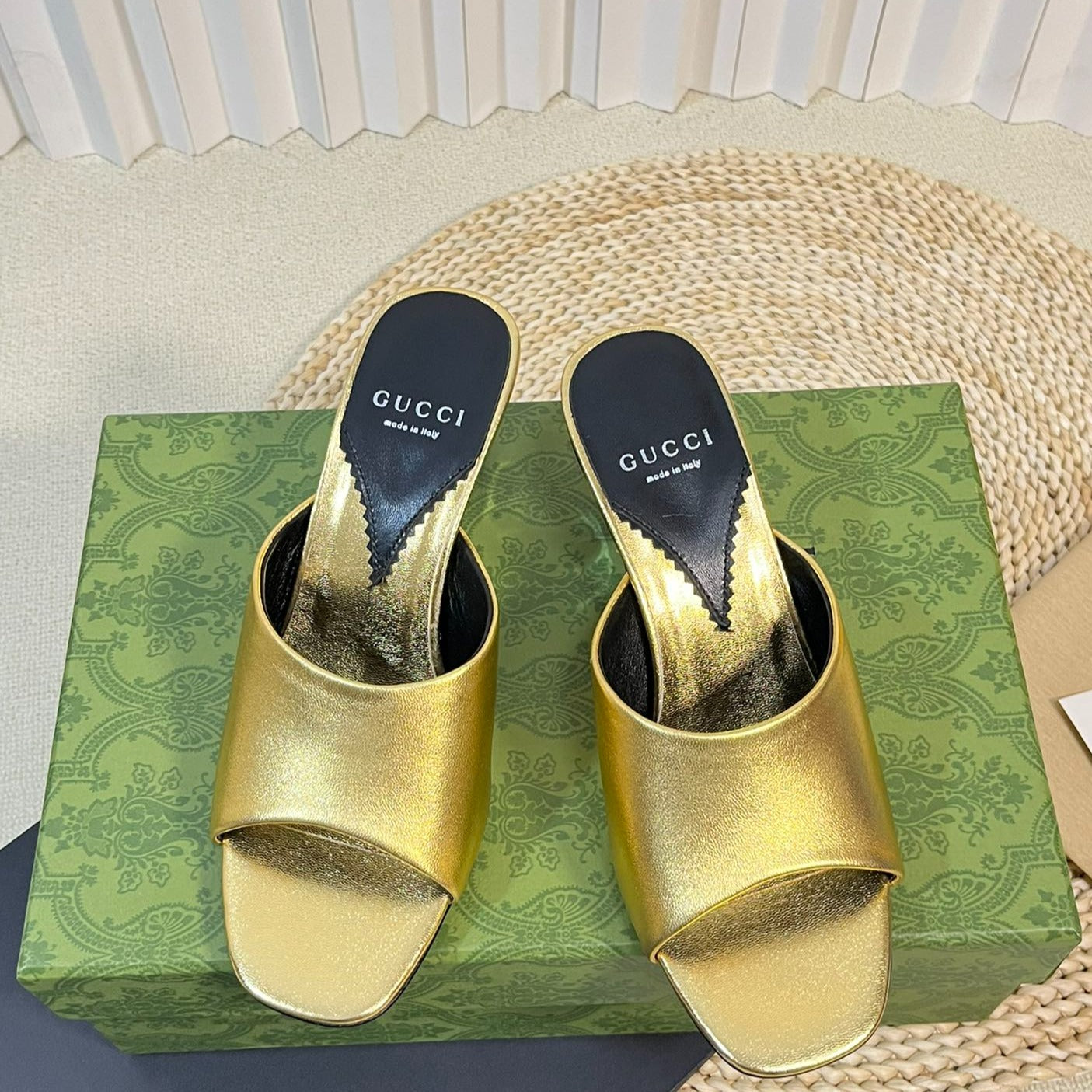 GUCCI Women's Heeled Sandals Golden
