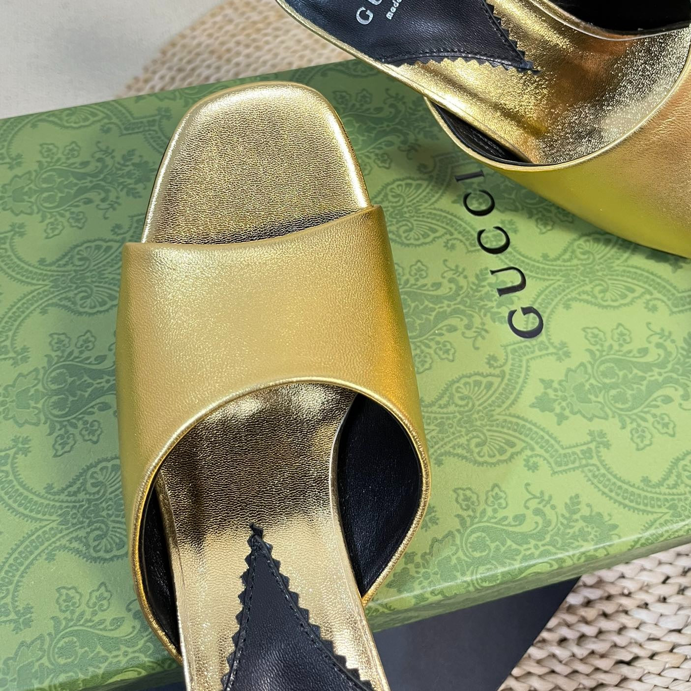 GUCCI Women's Heeled Sandals Golden