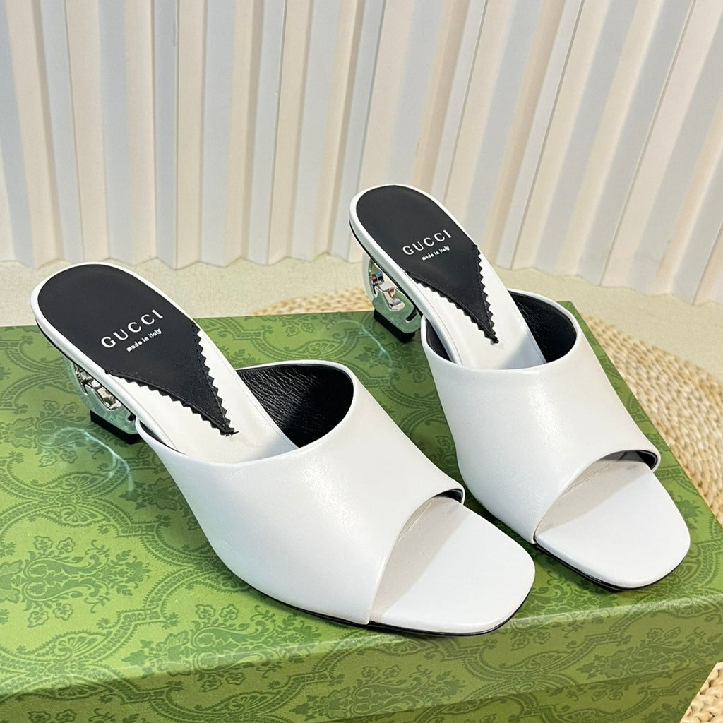 GUCCI Women's Heeled Sandals White