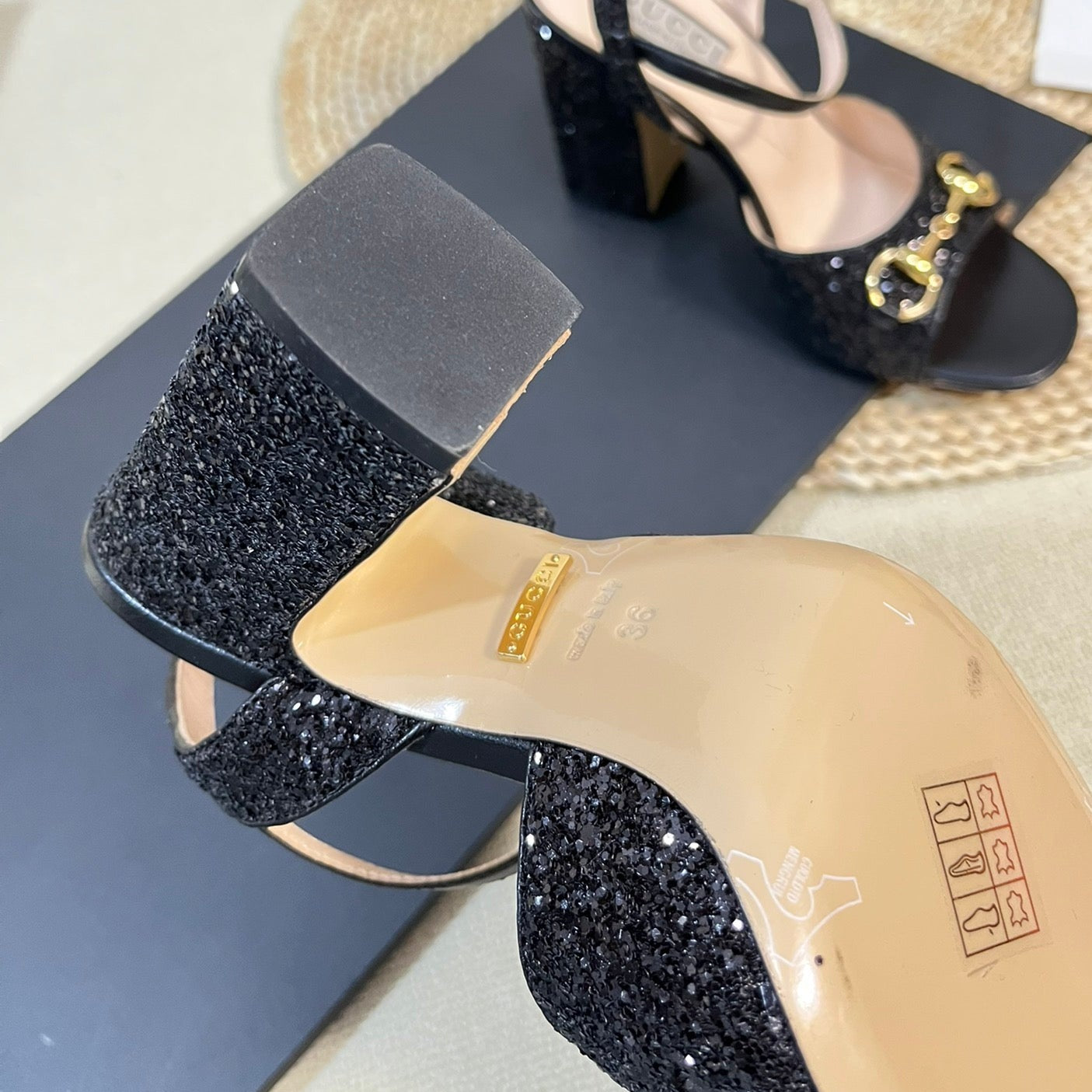 GUCCI Women Sandal High Heels Black