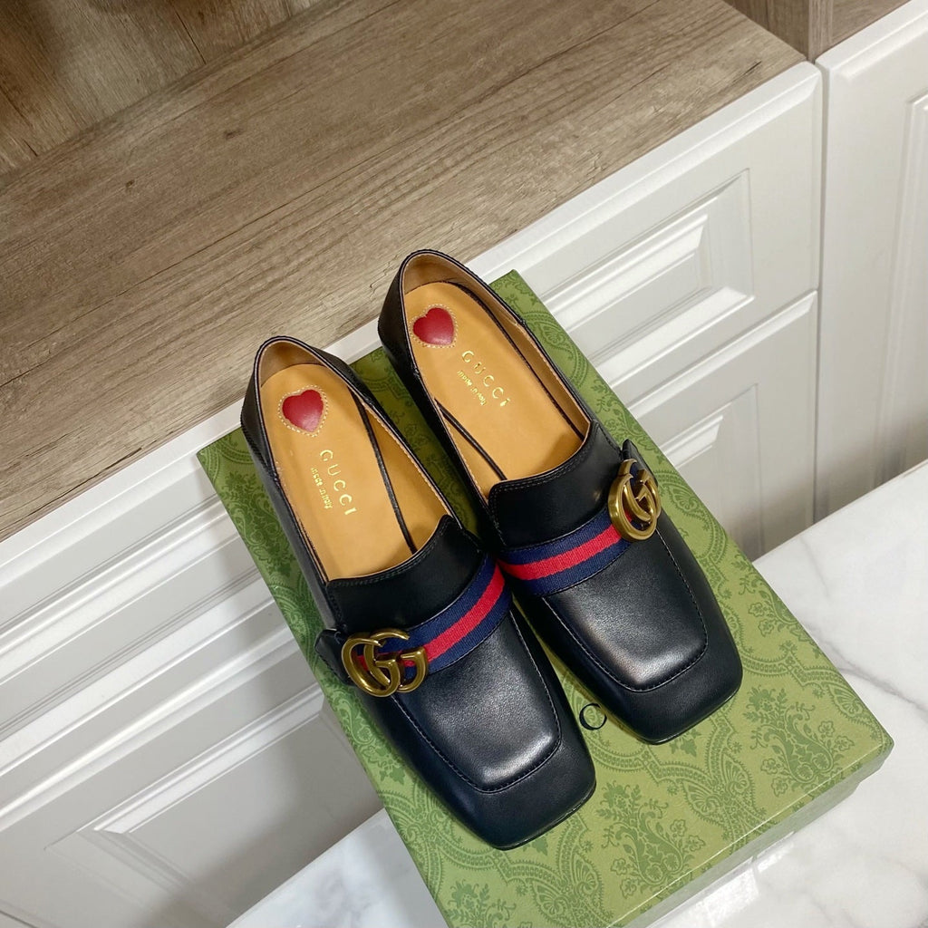 GUCCI 26S LOAFERS 75 MM IN BLACK CALFSKIN STYLE 2