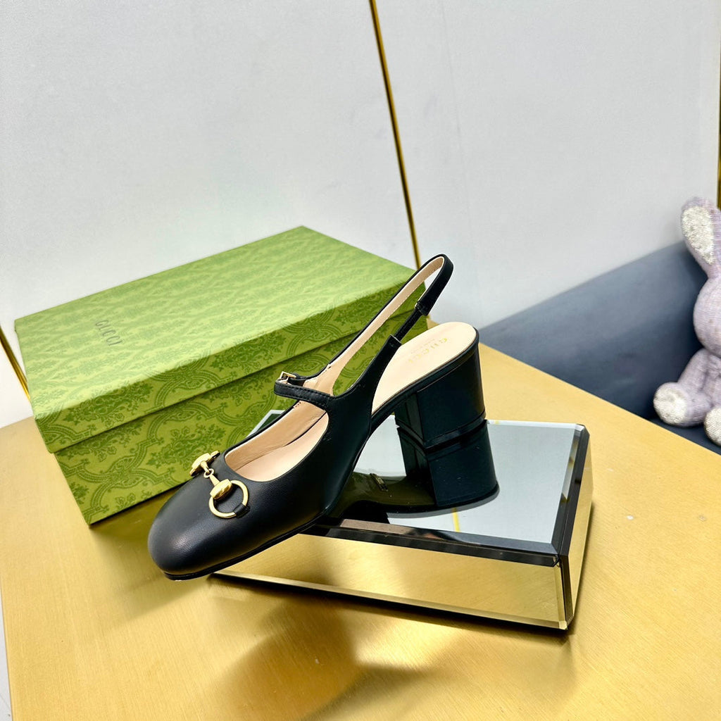 GUCCI HORSEBIT PUMP IN BLACK SHEEPSKIN