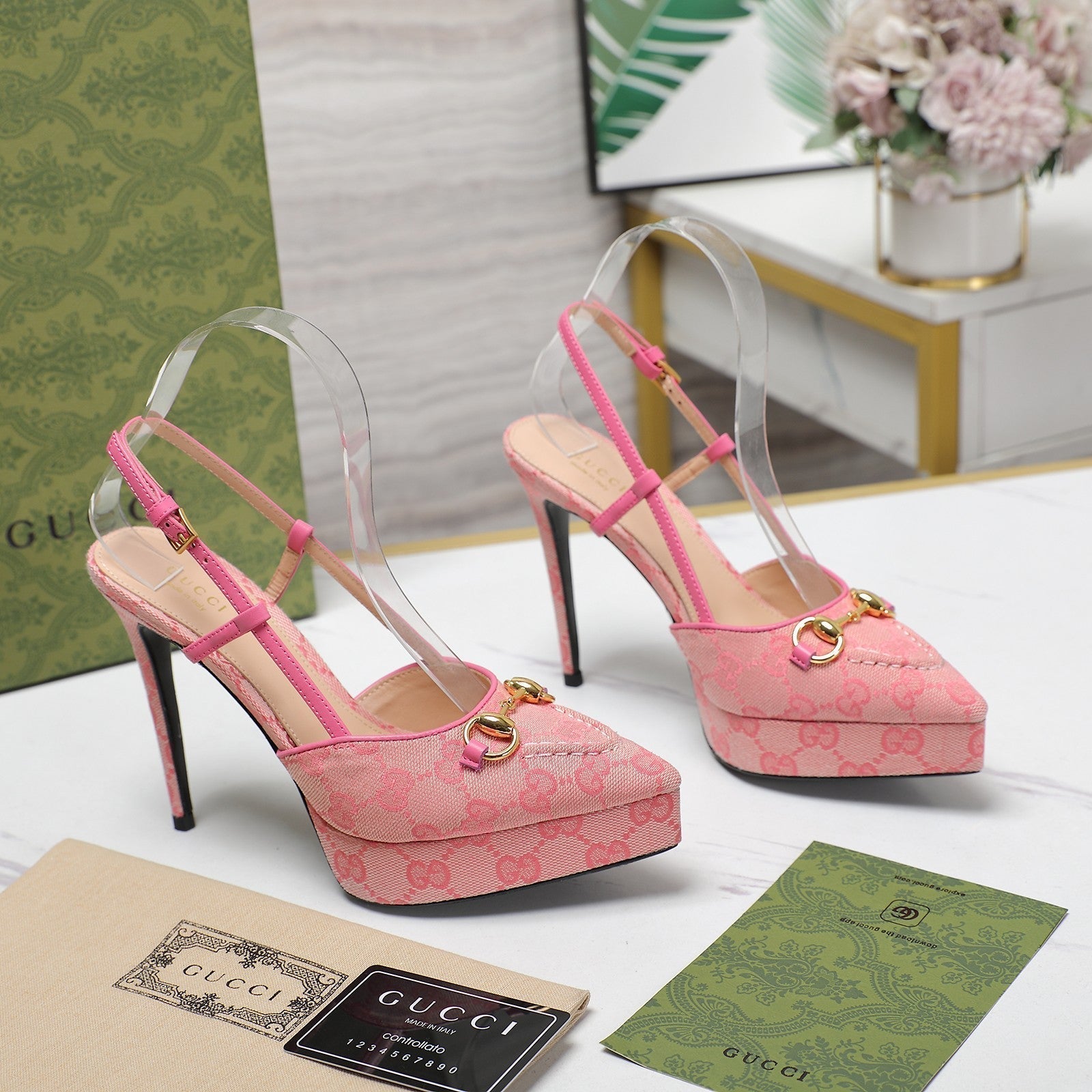 GUCCI Valentino High heels Pink