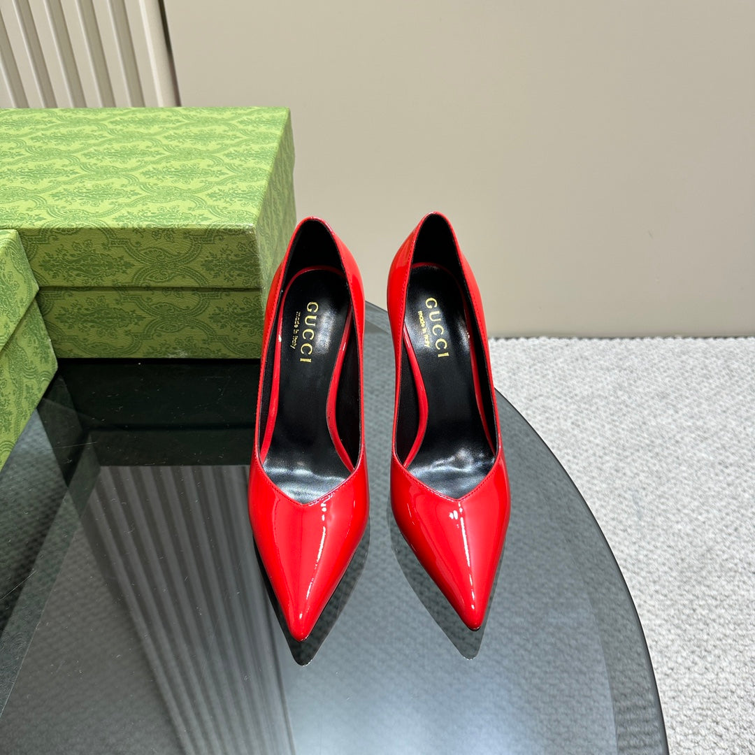 GUCCI 105 HIGH HEEL PUMP CANDY LAMBSKIN