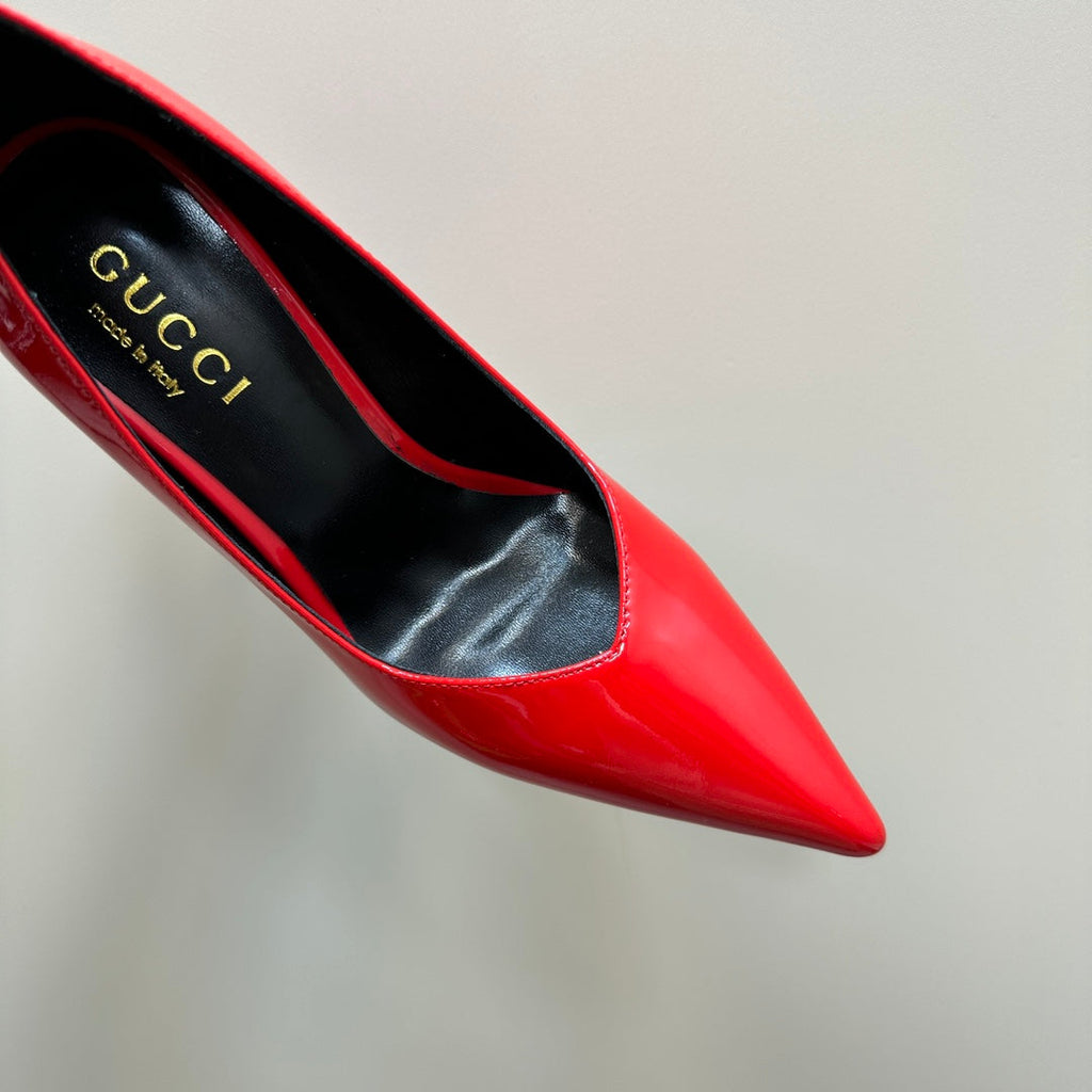 GUCCI 105 HIGH HEEL PUMP CANDY LAMBSKIN