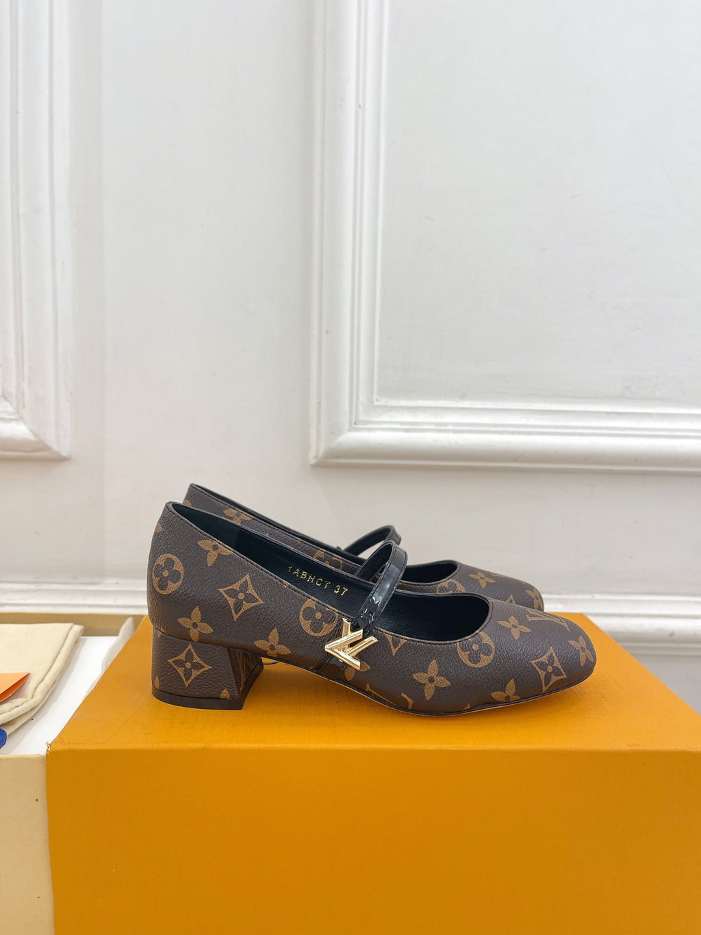 LOUIS VUITTON LV WOMEN ROMY HIGH BALLERINA IN CHOCOLATE BROWN MONOGRAM LAMBSKIN